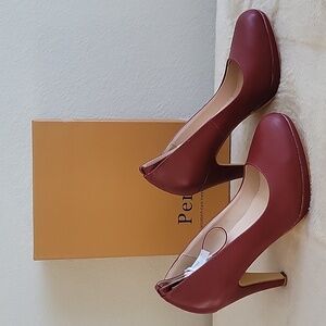 Perphy Mary Jane Platform Ankle Strap Stiletto Heel Pumps for Women